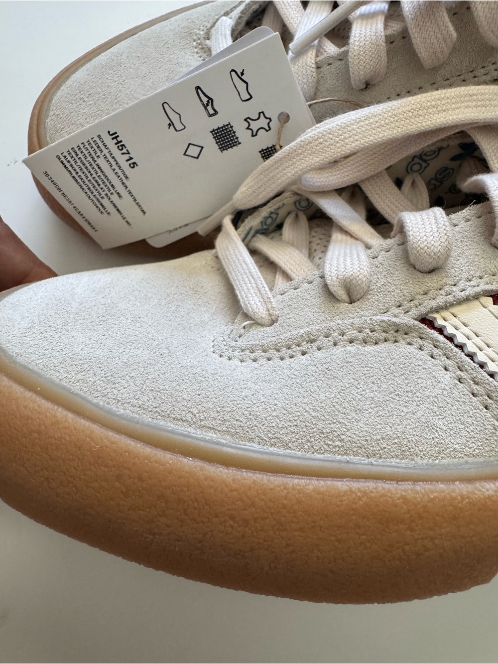 NWT Adidas Match Break Super in Wonder White Preloved Ruby Sneakers size 7.5 - Picture 6 of 8